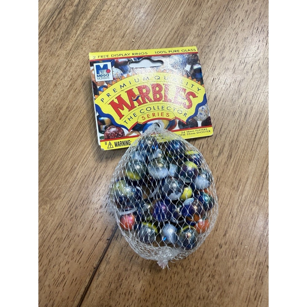 Surfing Collector Series Net Bag Glass Mega Marbles Vacor 1 Shooter 24 Players